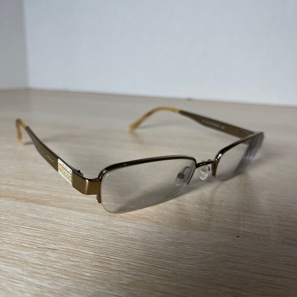 Gucci GG2770/Strass GSD Eyeglasses Silver Gold Metal Frames Only READ 51-19-135 - Picture 10 of 10
